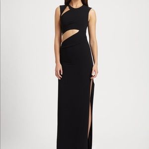 Bcbg Maxazria Black Cutout Full-Length Dress